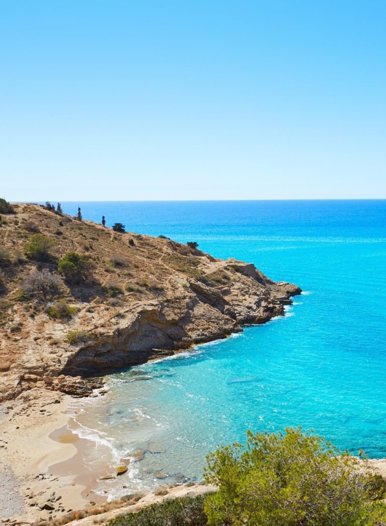 Cala Tío Ximo and Mediterranean sea