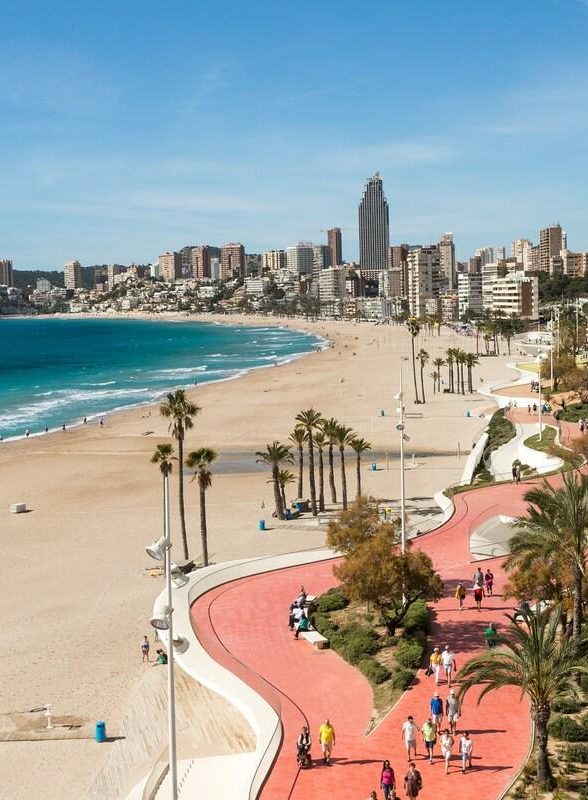 Poniente beach and promenade