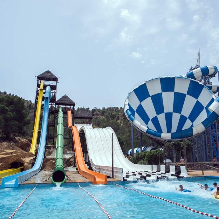 Water slides at Aqualandia
